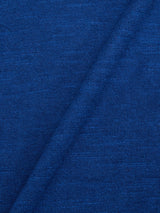 Close-up of BGmonty Knit - Navy Peony by Blue de Gênes, featuring a diagonal seam that showcases the texture and weave of the cotton linen blend fabric.