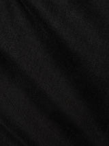 A close-up view of Blue de Gênes BGrepi TrueBlack Jeans reveals a luxuriously soft, slightly textured black denim fabric with subtle diagonal lines, reminiscent of the comfort stretch material used in slim fit styles.