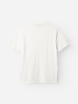 The BGoscar T-Shirt - Snow Fall by Blue de Gênes is shown from the back against a light background. Made from soft slub cotton, it features short sleeves and a plain white design with no visible logos or patterns.
