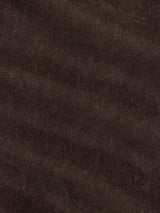 Close-up of the dark brown BGvinci Iro Pant - Hot Fudge Brown, featuring comfort stretch twill with a diagonal weave.