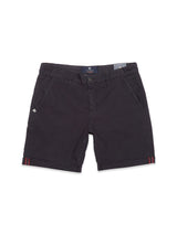 The Teo Milano Shorts by Blue de Gênes provide a classic look with their jet black chino style. Featuring a button-zipper fly, theyre crafted from a cotton/linen blend and include two side pockets, a back pocket detail, plus red stitching near the hem for added flair.