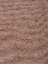 Close-up of the Porto Knit - Fungi fabric by Blue de Gênes, showcasing its textured brown surface with a grid-like woven pattern. The even color and tactile weave form small, raised rectangular sections throughout, echoing the cozy look and feel of classic menswear knits.