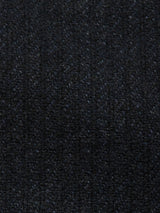 Close-up of the Vincenzo Solid Jacket in Dark Navy by Blue de Gênes, showing its dark textured fabric surface with a soft, slightly fuzzy finish and a deep navy-black color.