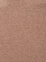 Close-up of the Porto Polo Knit - Fungi by Blue de Gênes, showing its textured brown fabric with a small, repeating grid-like pattern. The surface appears slightly uneven and soft, reminiscent of the refined texture found in luxury knitwear or a classic men’s polo shirt crafted from premium materials.