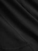 Close-up of Blue de Gênes BdG Boxershorts (3 Pack, Black) shows smooth, stretchy antibacterial fabric with visible stitching and seams—ideal for comfortable, breathable underwear.