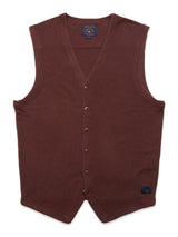 Zorba Knit Waistcoat - Prune