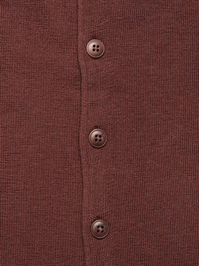 Zorba Knit Waistcoat - Prune