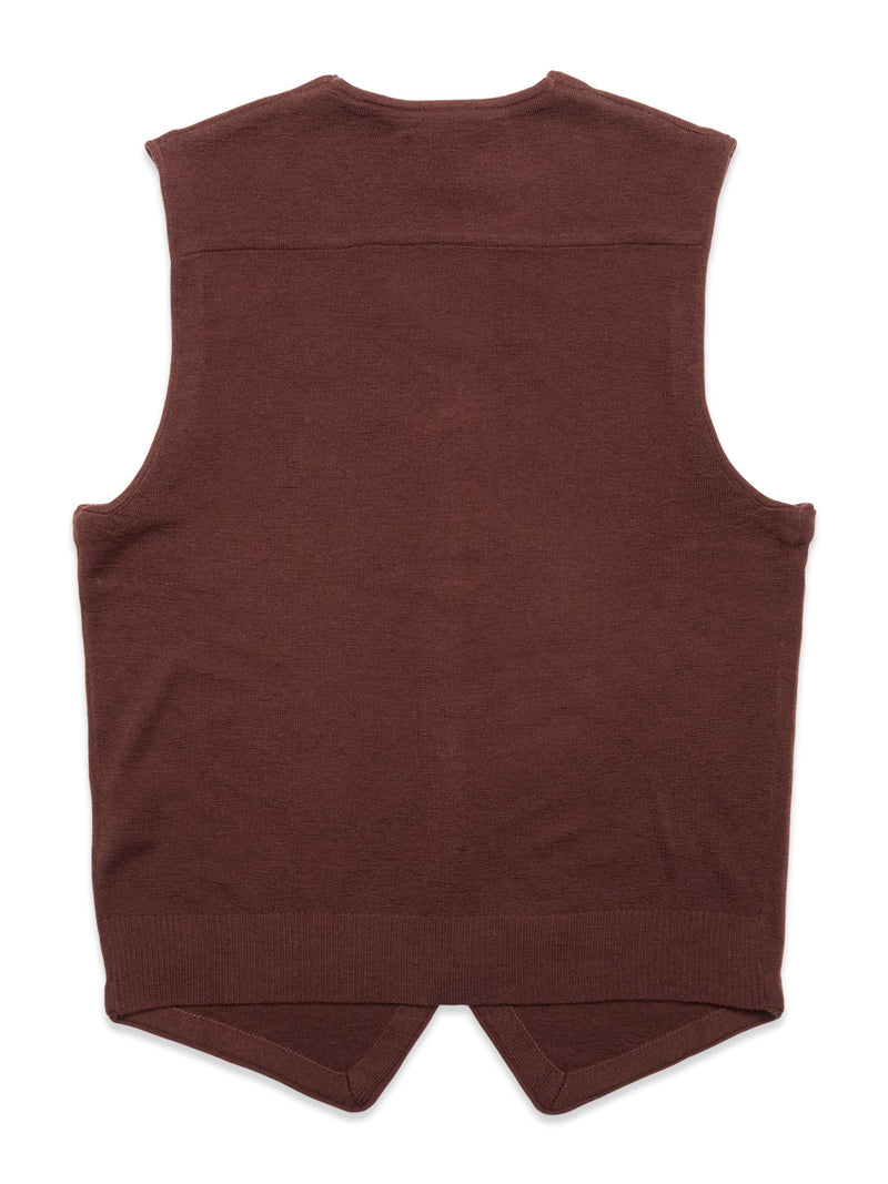 Zorba Knit Waistcoat - Prune