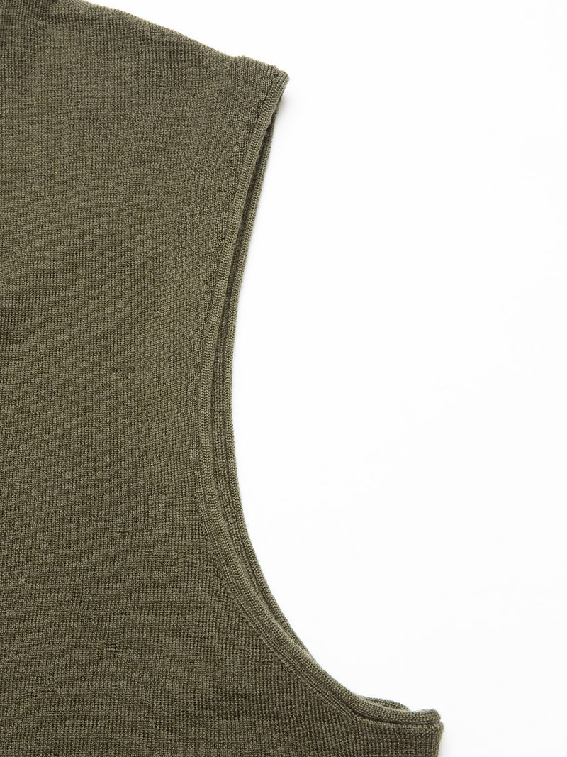 Zorba Knit Waistcoat - Forest