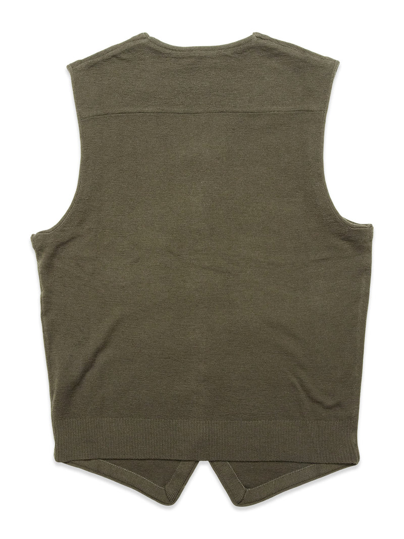 Zorba Knit Waistcoat - Forest