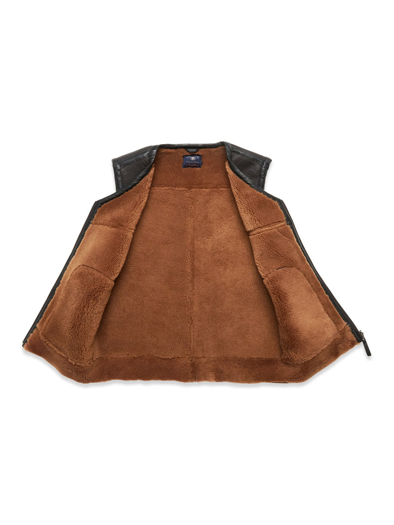 Montone Gilet - Dark Brown