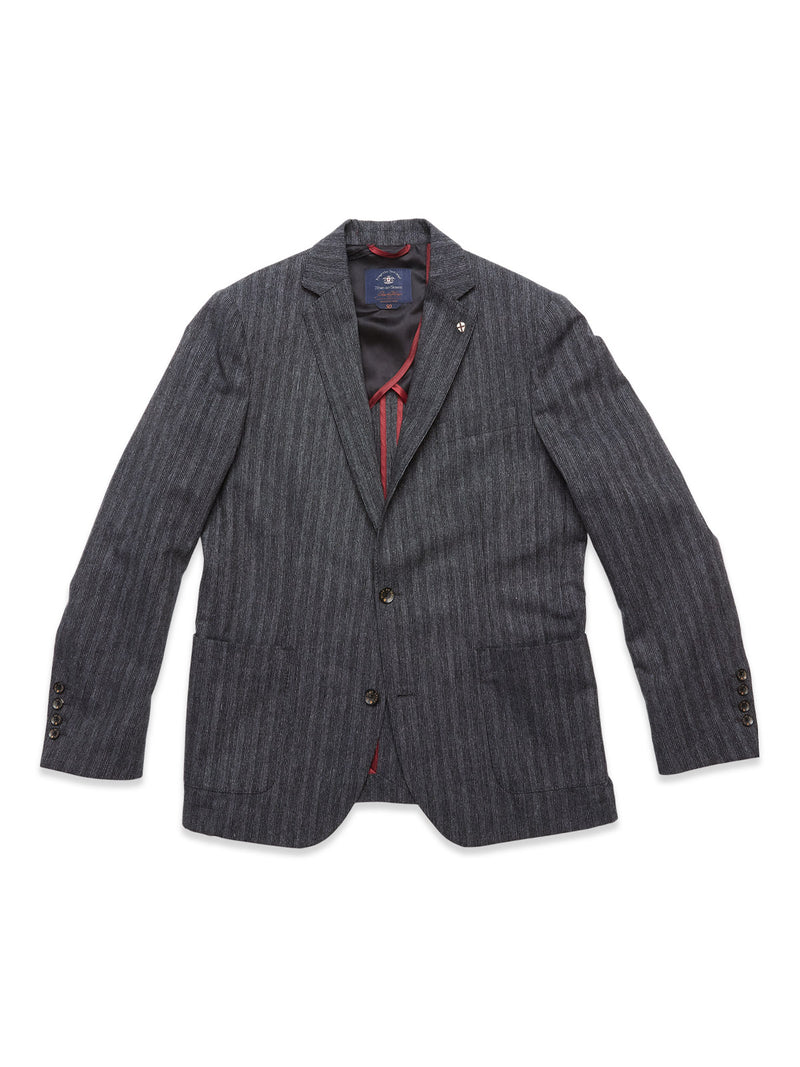 Leopardi Dori Blazer - Grey stripe