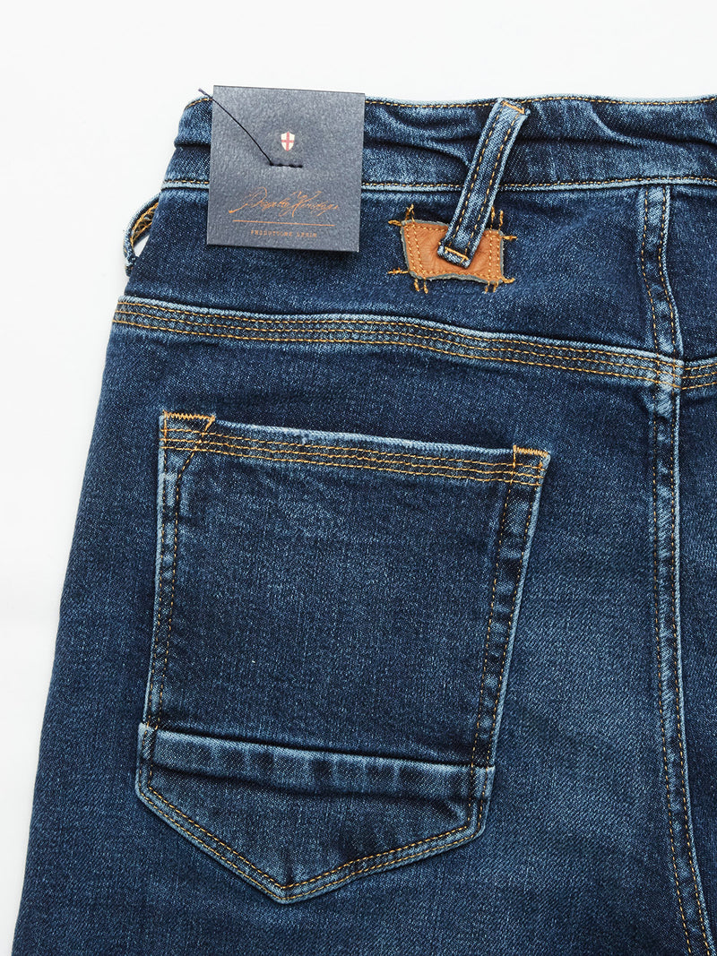 Repi Scan Used Jeans - Mid Blue Denim