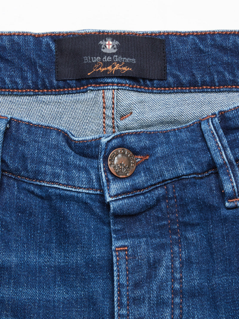 Vinci Night Jeans - Mid Blue Denim