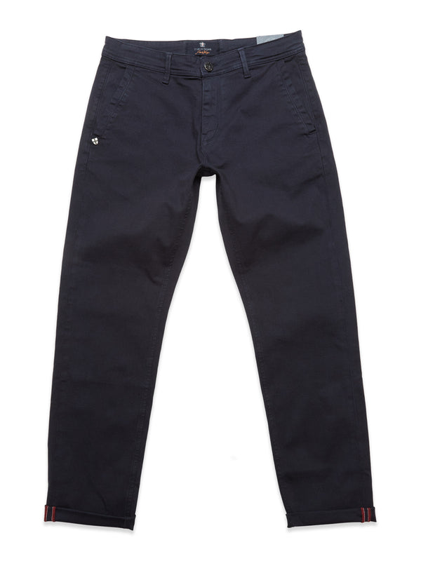 Menzo Dobby Chino - Dark Navy