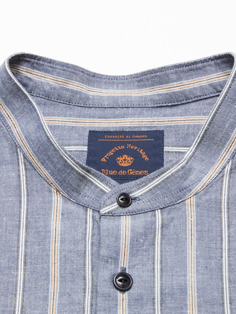 Bologna Juko Shirt - Navy Stripe