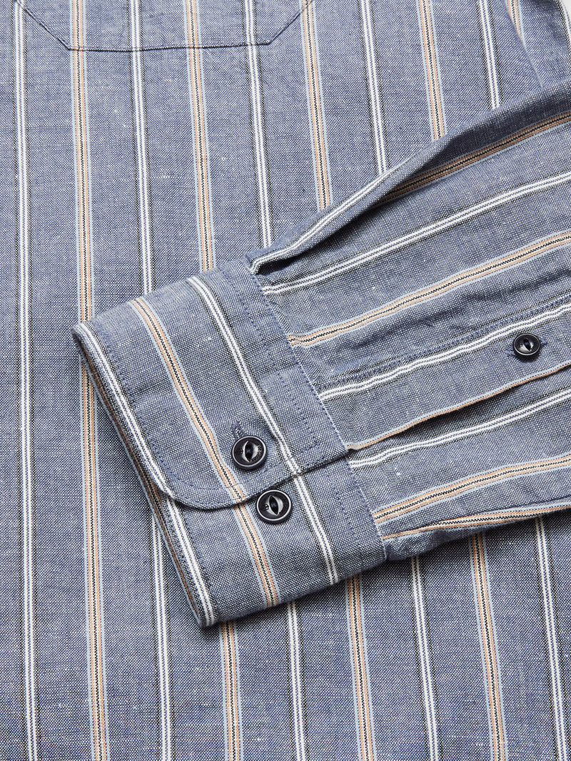 Bologna Juko Shirt - Navy Stripe