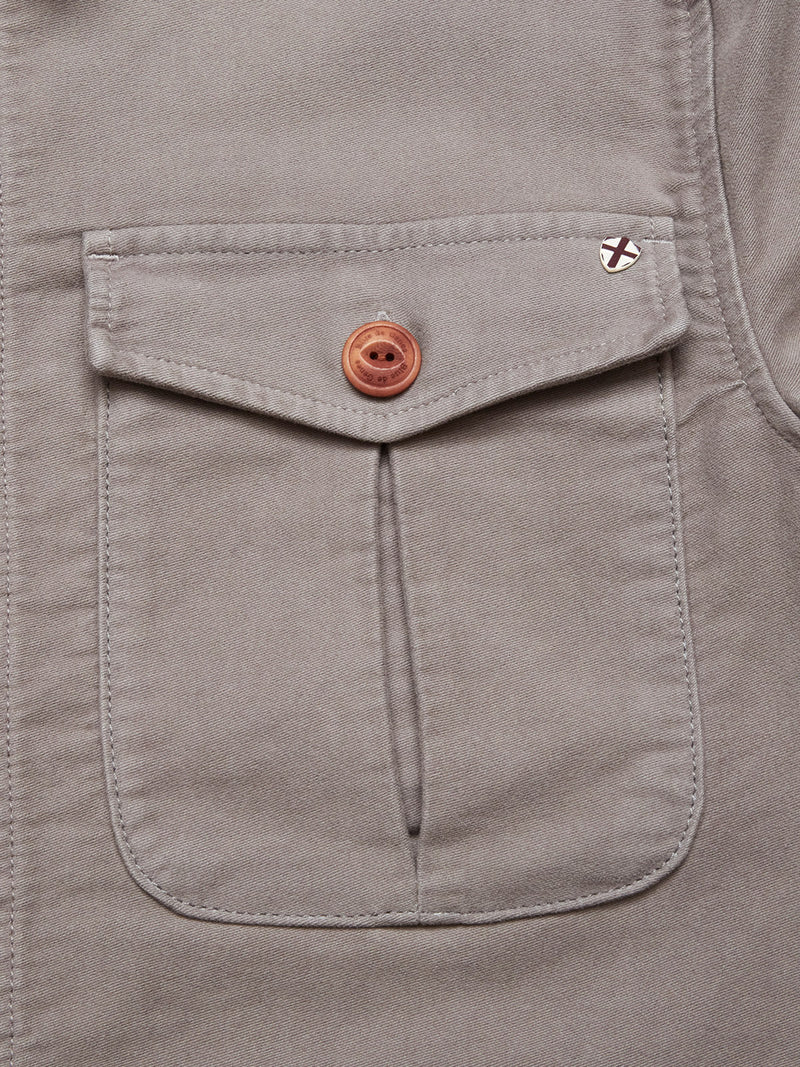 Barnaba Papago Overshirt - Stormy Grey