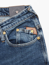 Repi Roll Jeans - Mid Blue Denim