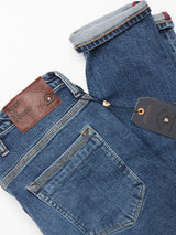 Repi Roll Jeans - Mid Blue Denim