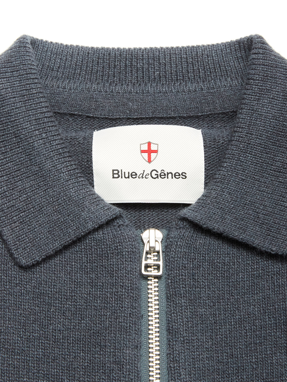 Nuvali Polo Cardigan - Dark Slate – Blue de Gênes
