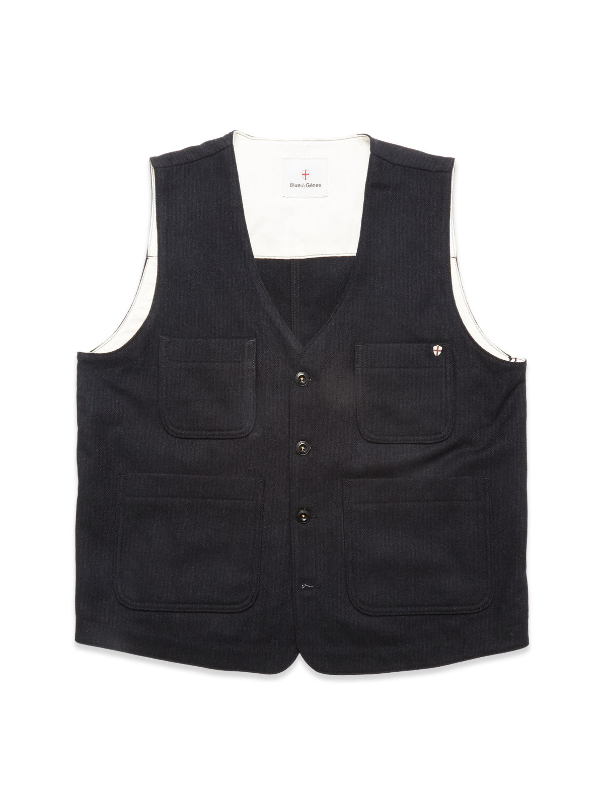 トップス Early 20th Century Black Wool Gilet Early 20th Century Black Wool Gilet