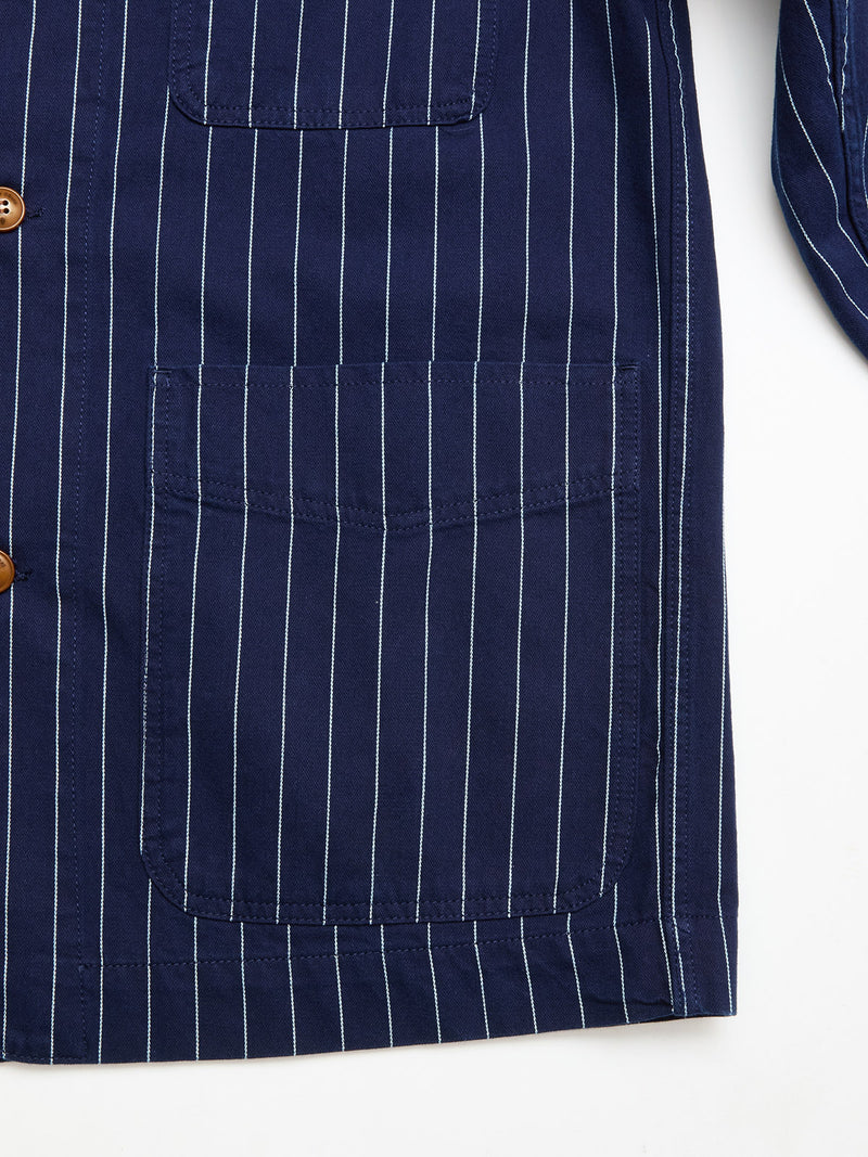 BGkendrick Toll Jacket - Navy Stripe – Blue de Gênes