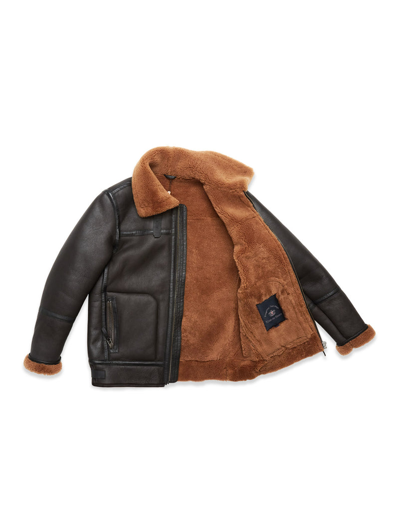 Aviator Jacket - Dark Brown