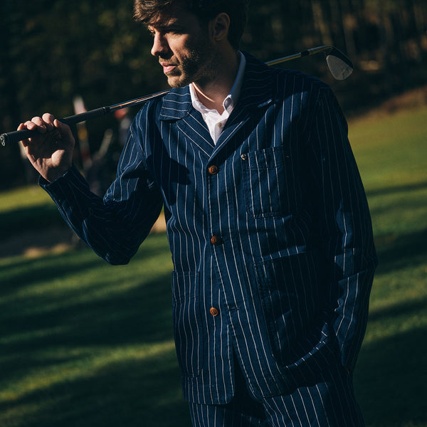 BGkendrick Toll Jacket - Navy Stripe – Blue de Gênes