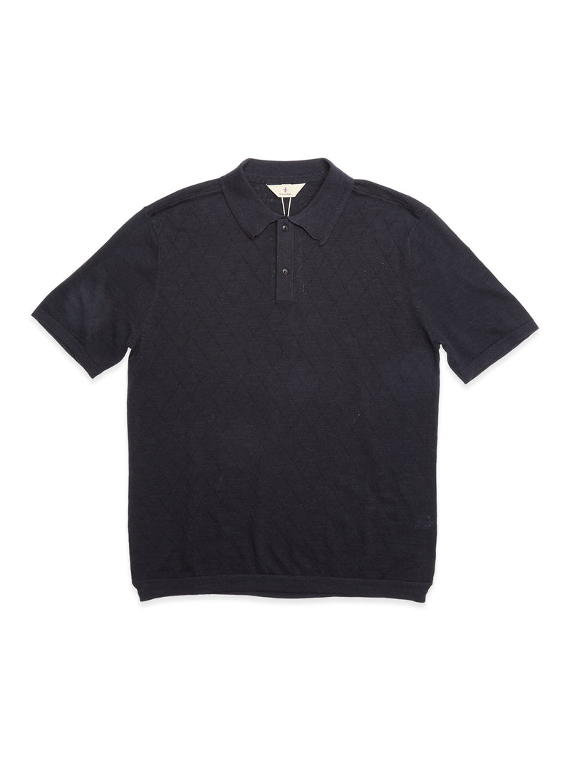 BGwally Diamond Polo - Dark Navy – Blue de Gênes