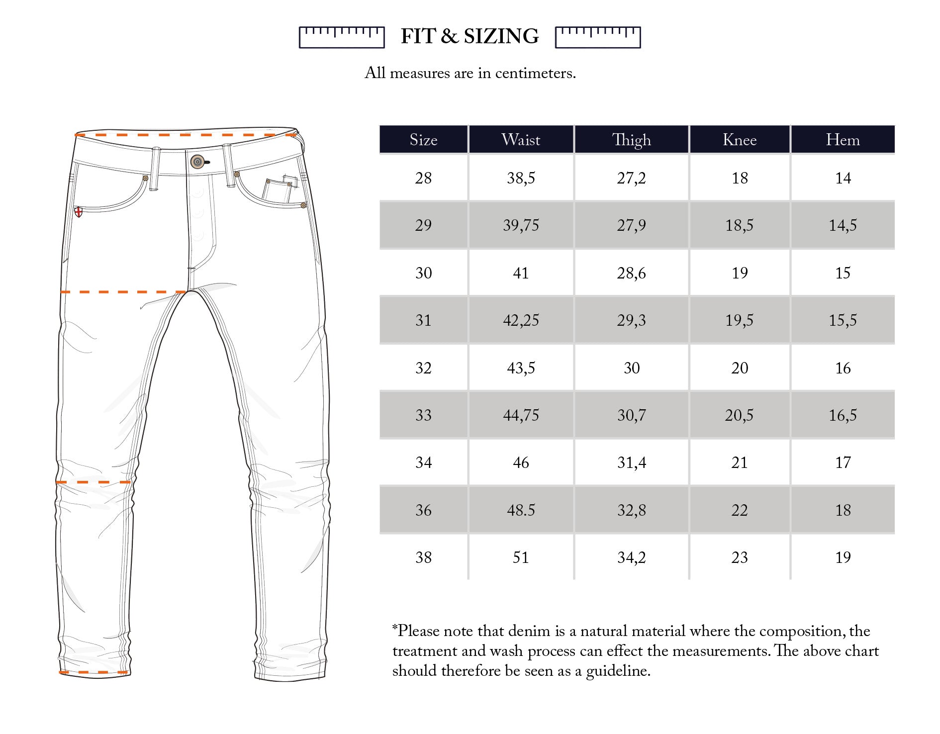 Size Chart Size 33 In Us Jeans Size Conversion Chart European Size