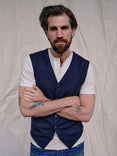 Zorba Knit Waistcoat - Navy