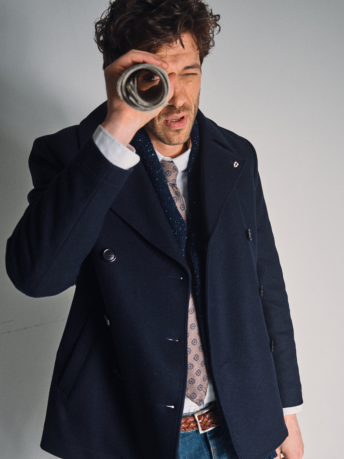 na.e Melton Coat ダークネイビー d5f2492fc09981c1861d572c88933e