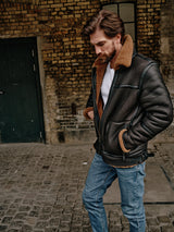 Aviator Jacket - Dark Brown