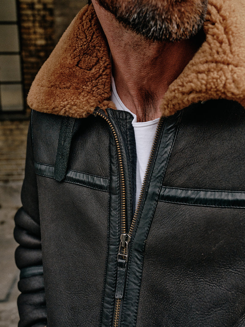 Aviator Jacket - Dark Brown