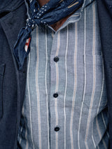 Bologna Juko Shirt - Navy Stripe