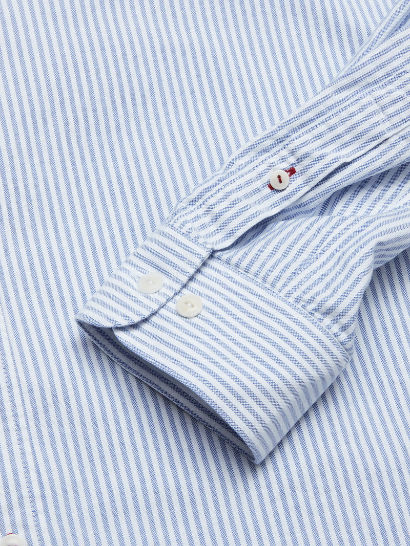Sandro Oxford Shirt - Blue Gênes Stripe – Blue de