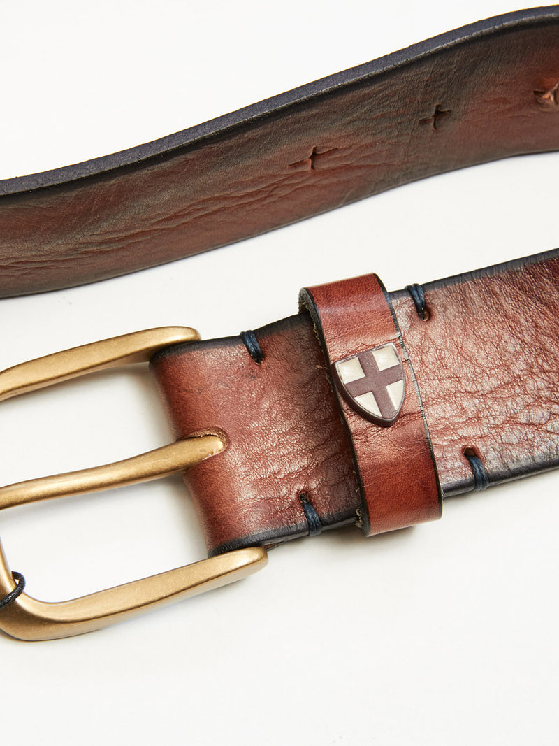 Silveridge Leather Belt - Cognac